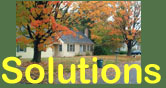 Image of house and "Solutions" text